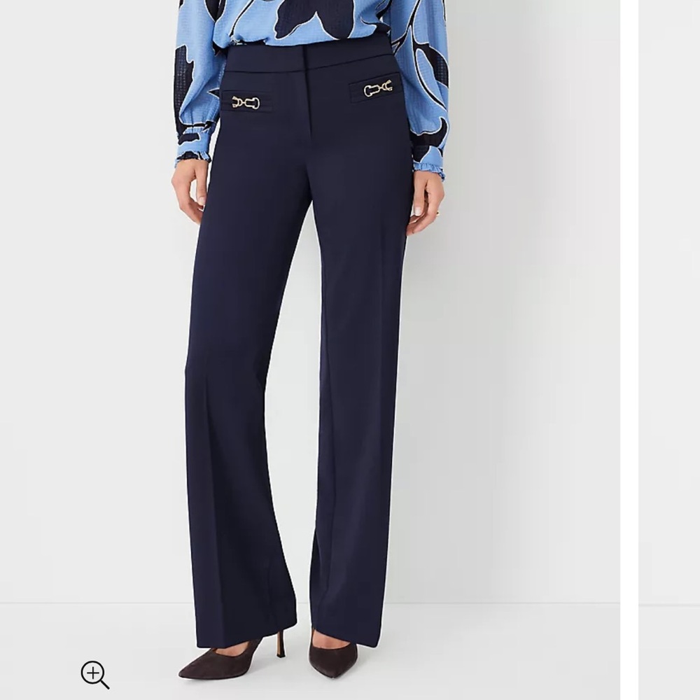 Ann Taylor Chain Pocket Boot Cut Pant NWT